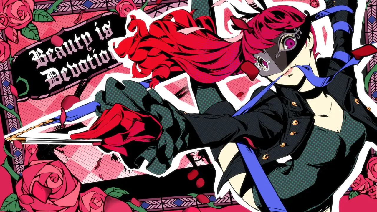 Captura oficial de un combate de Persona 5 Royal con Joker y un compañero frente a enemigos