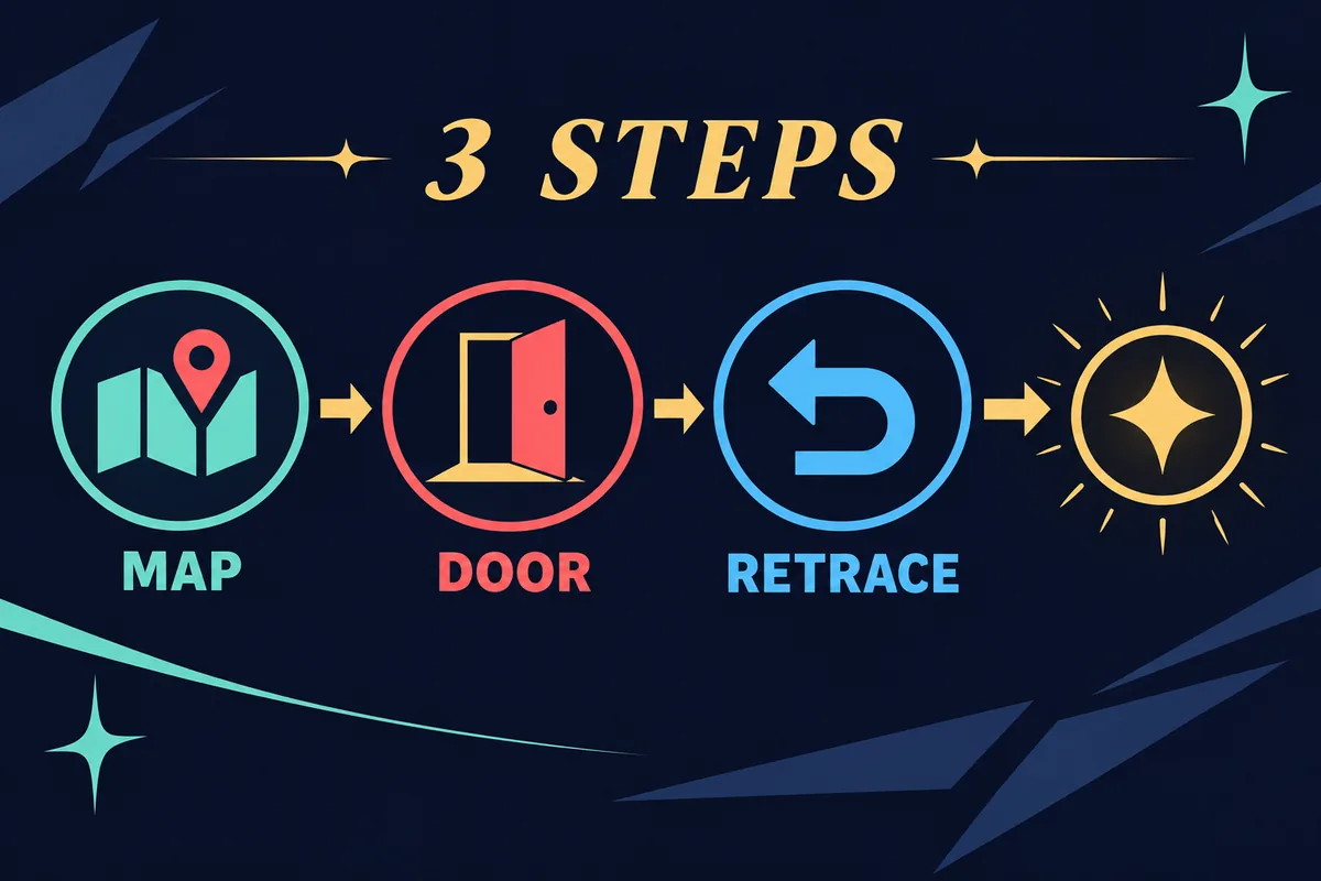 Original editorial flow diagram for checking the map, door, and last junction when a third Will Seed is missing